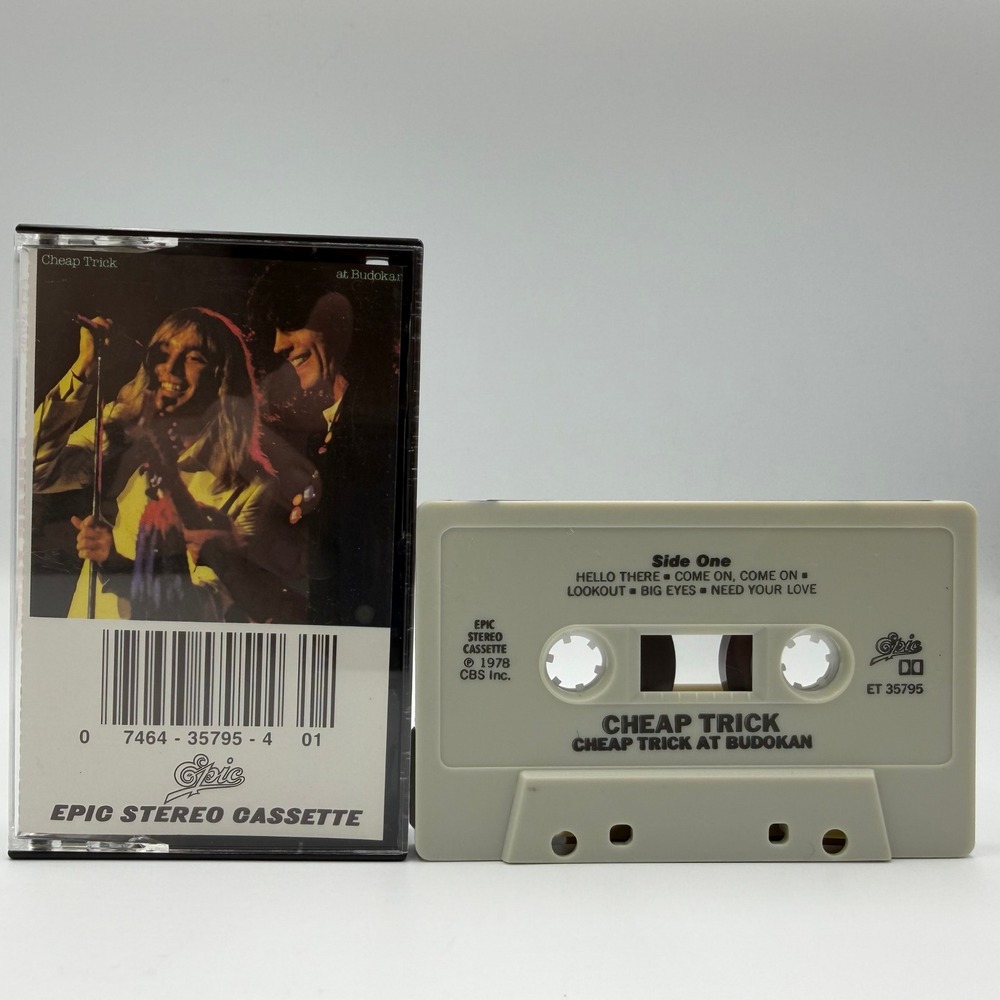 Cheap Trick At Budokan Cassette Tape Epic ET 35795 Live Album 1978 Vintage Rock